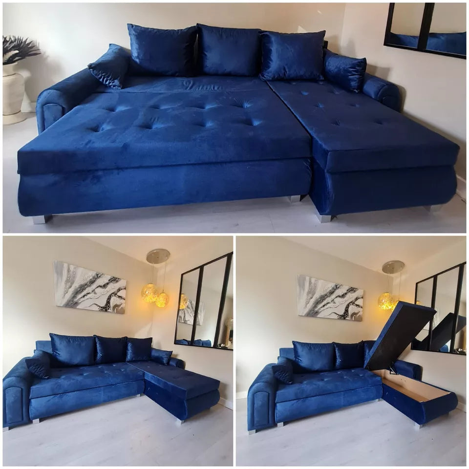 Berlin Corner Sofa Bed with Storage – Space-Saving & Stylish for UK Homes | Cash on Delivery